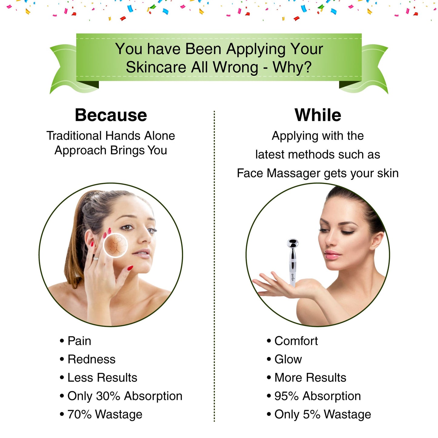 Appareil de massage anti-âge Vijuve pour le visage, anti-rides, sculptant le cou et le visage