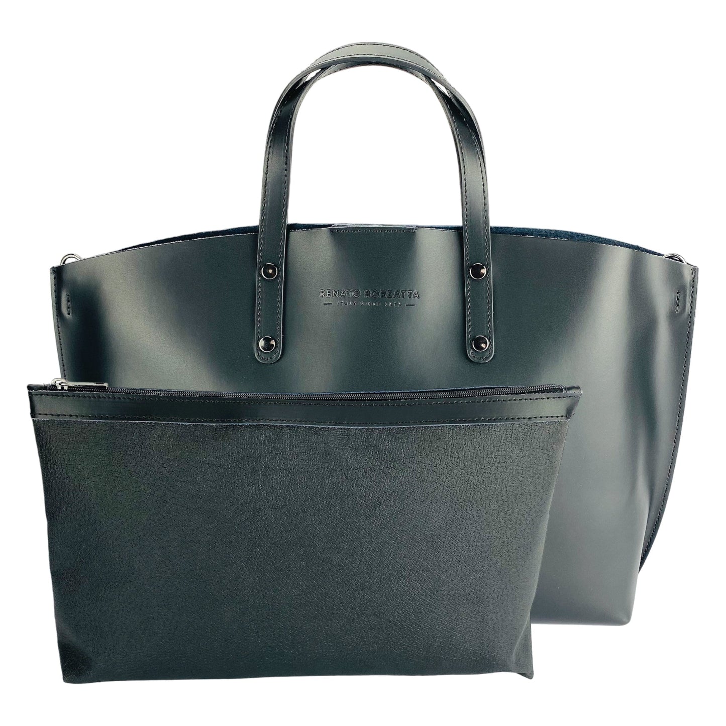 RB1024A | Borsa Donna a Mano in Vera Pelle Made in Italy con tracolla