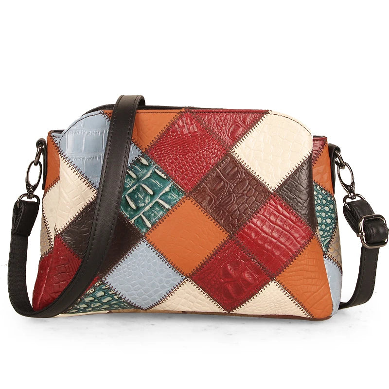 Women Split Cow Leather Crossbody Shoulder Bags Female Fashion Small