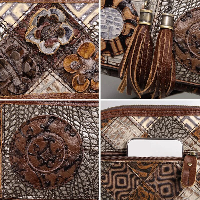 Women Leather Bag Designer Brand Bohemian Crossbody Bags Genuine