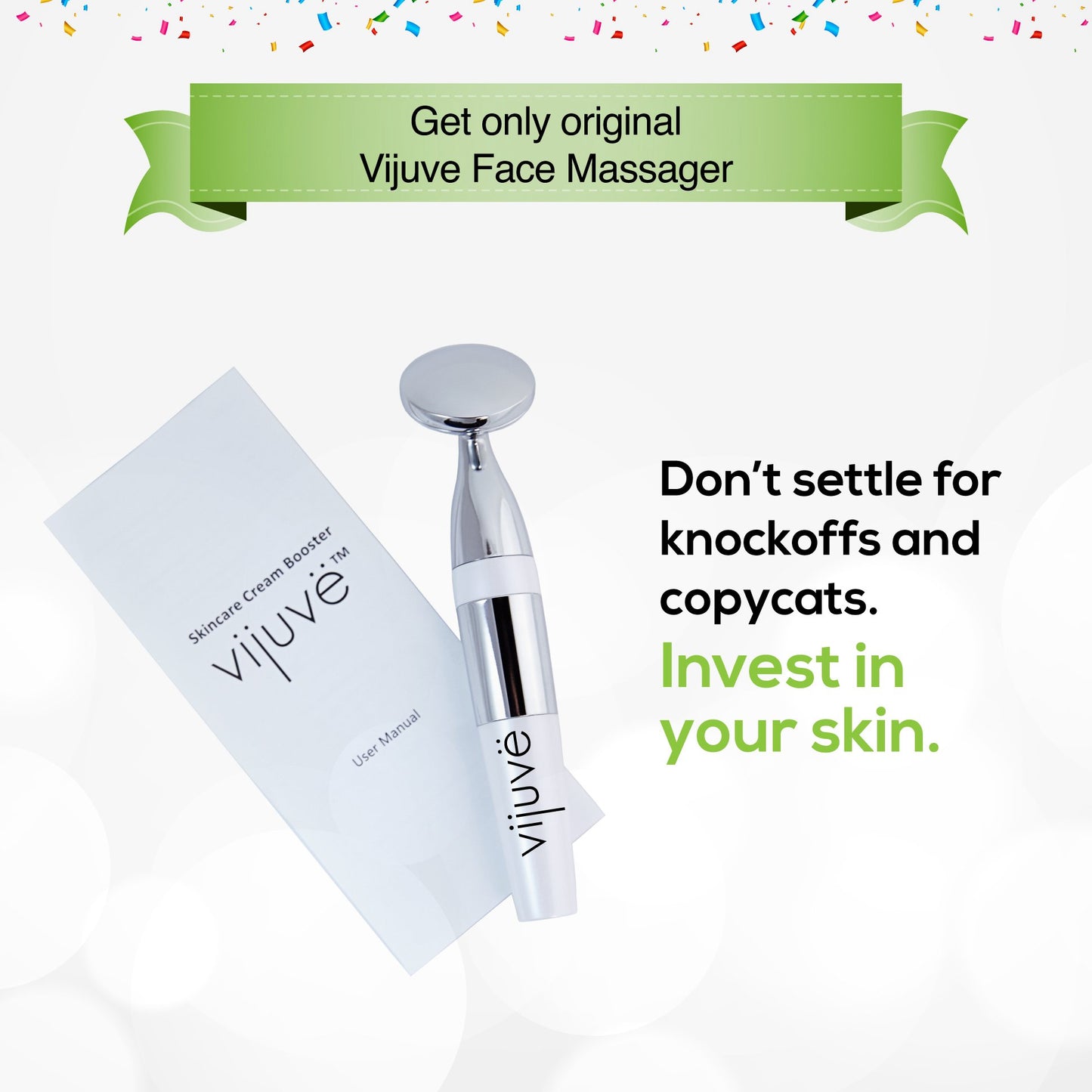 Appareil de massage anti-âge Vijuve pour le visage, anti-rides, sculptant le cou et le visage