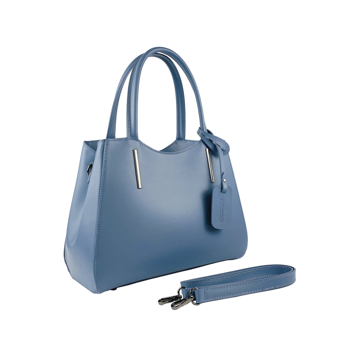RB1004P | Borsa a Mano en Vera Pelle Made in Italy avec Tracollina